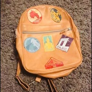 Jon Hart Vintage Backpack Leather Brown Large